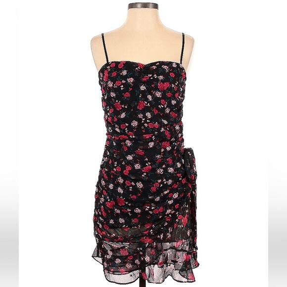 NWT For Love & Lemons Hawn Ruffle Floral Mini Dress S - Picture 4 of 12